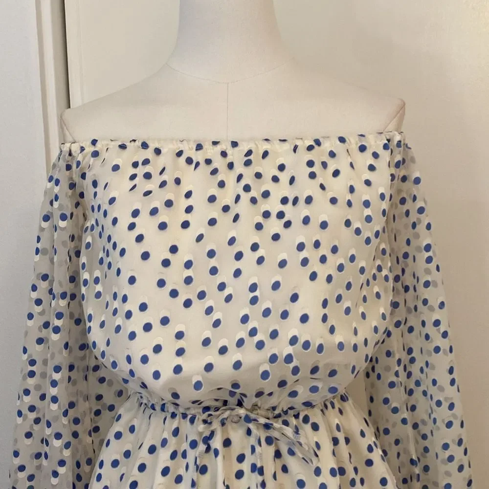 Lovers + Friends World Traveler Mini Dress Size XS in Speckled Ocean - Picture 5 of 16